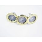 LANDLITE KIT-57-3, 3pcs 7W GU10 230V white CFL (energy saving lamp), fix design, downlight KIT (3 pcs-os KIT)