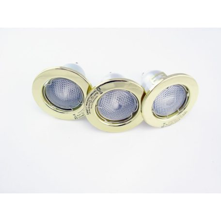 LANDLITE KIT-57-3, 3pcs 7W GU10 230V white CFL (energy saving lamp), fix design, downlight KIT (3 pcs-os KIT)