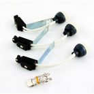 LANDLITE KIT-57-3, 3pcs 7W GU10 230V white CFL (energy saving lamp), fix design, downlight KIT (3 pcs-os KIT)