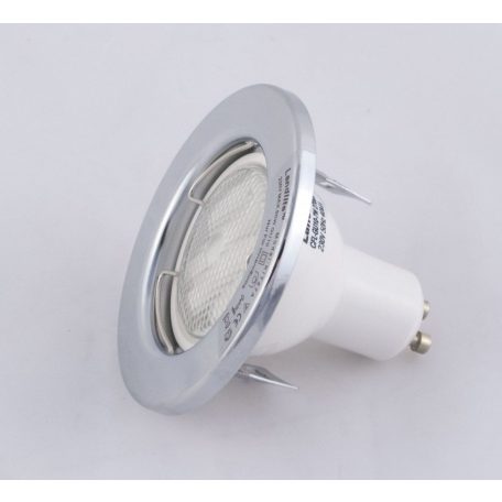 LANDLITE KIT-57-3, 3pcs 7W GU10 230V white CFL (energy saving lamp), fix design, downlight KIT (3 pcs-os KIT)