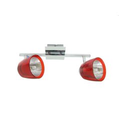   LANDLITE FELIX G929-2TU multi-color, wall-mounted spot light (chrome red)