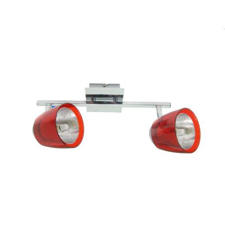 LANDLITE FELIX G929-2TU multi-color, wall-mounted spot light (chrome red)