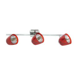   LANDLITE FELIX G929-3TU multi-color, wall-mounted spot light (chrome red)