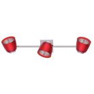 LANDLITE FELIX G929-3TU multi-color, wall-mounted spot light (chrome red)