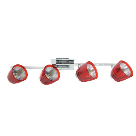 LANDLITE FELIX G929-4TU2 multi-color, wall-mounted spot light (chrome red)
