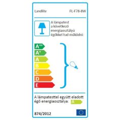   LANDLITE FL-F78-8W, 1X8W 78mm/R7s, reflector (CFLs included), white