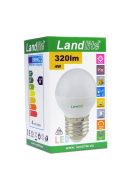 LANDLITE LED, E27, 4W, G45, 320lm, 3000K, mini globe bulb (LED-G45-4W/SXW)