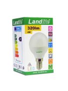 LANDLITE LED-G45-4W/SXW E14, LED Lamp