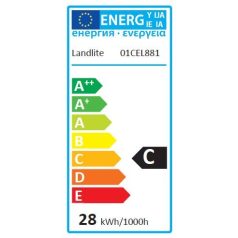   LANDLITE HSL-G45-28W, 230V halogen lamp E14 socket (dimmable!)