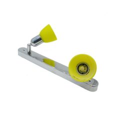 LANDLITE CLE-120A spot lamp, 2x60W, yellow shade,  chrome