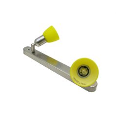 LANDLITE CLE-120A spot lamp, 2x60W, yellow shade, mat chrome
