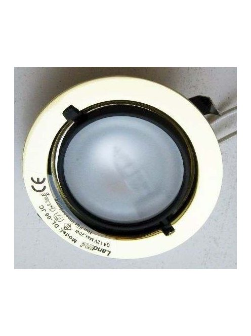 LANDLITE DL-06, 1xJC max 20W 12V G4 halogen lamp, fix design, single downlight lamp,brass