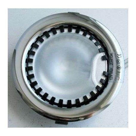 LANDLITE DL-08, 1xJC max 20W 12V G4 halogen lamp, fix design, single downlight lamp, chrome