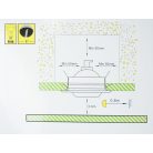 LANDLITE DL-710, 1X230V R50 E14 max 40W, tilt, single downlight lamp, white