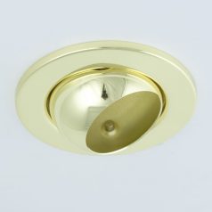  LANDLITE DL-710, 1X230V R50 E14 max 40W, rotateable design, single downlight lamp, brass