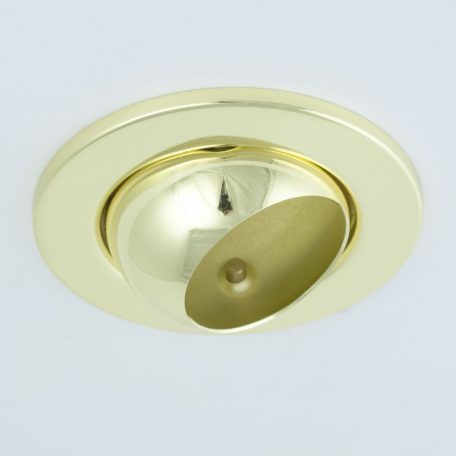 LANDLITE DL-710, 1X230V R50 E14 max 40W, rotateable design, single downlight lamp, brass