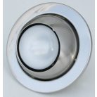 LANDLITE DL-720, 1X230V R63 E27 max 60W, tilt, single downlight lamp, chrome