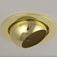   LANDLITE DL-730, 1X230V R80 E27 max 100W, tilt, single downlight lamp, brass