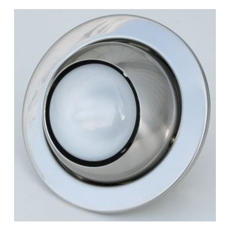 LANDLITE DL-730, 1X230V R80 E27 max 100W, tilt, single downlight lamp, brass