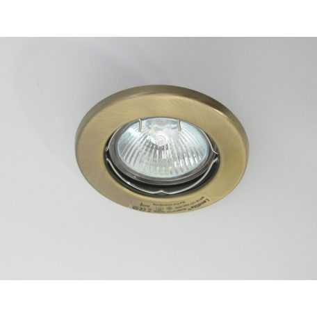 LANDLITE KIT-57-3, 3pcs MR16 20W 12V halogen lamp, fix design, downlight KIT (3 pcs halogen KIT), antique bro