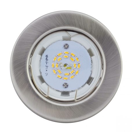 LANDLITE KIT-57A-3, 3pcs 3W GU10 230V warmwhite LED bulb, fix design, 3pcs LED downlight KIT, mat chrome