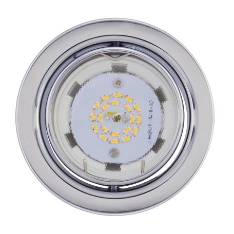 LANDLITE KIT-60A-3, 3pcs 3W GU10 230V warmwhite LED bulb, swivel design, 3pcs LED downlight KIT,  mat chrome