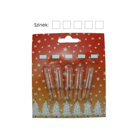 LANDLITE GLQ14/1, MULTIPACK-5pcs 4.5V light bulbs, clear (for 50pcs mini string)