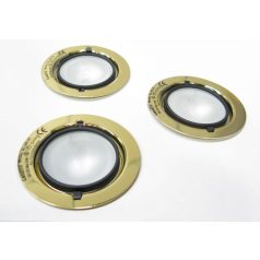   LANDLITE KIT-501-3 (KIT-06-3), 3pcs JC-20W 12V halogen lamp, fix design, downlight KIT (3 pcs halogen KIT),br