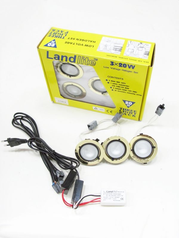 LANDLITE KIT 501 3 KIT 06 3 3pcs JC 20W 12V halogen lamp