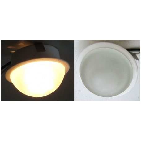 LANDLITE KIT-601-3, 3pcs JC-20W G4 12V halogen lamp, fix design, glass shade, downlight KIT (3 pcs halogen KI