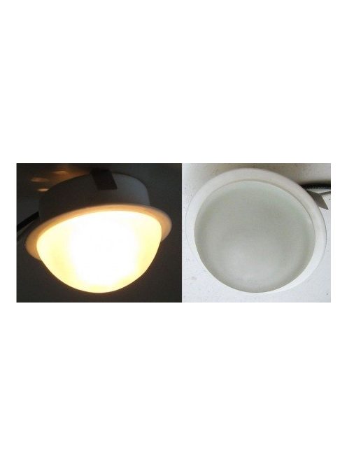 LANDLITE KIT-601-3, 3pcs JC-20W G4 12V halogen lamp, fix design, glass shade, downlight KIT (3 pcs halogen KI