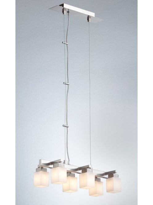 LANDLITE CL-013-6, modern hanging lamp 6xG9-40W 230V matt nickel
