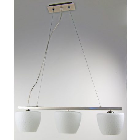 LANDLITE MW-5362/3P-S, mat chrome, downward, Pendant Lights