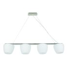 LANDLITE MW-5362/4P-S, mat chrome pendant lamp