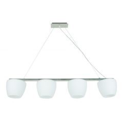 LANDLITE MW-5362/4P-S, mat chrome pendant lamp