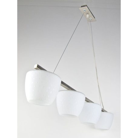 LANDLITE MW-5362/4P-S, mat chrome pendant lamp