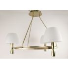 LANDLITE MW-5362/3C-S-C, antique bronze, round glass, Ceiling Lights