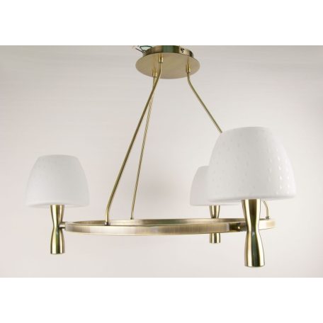 LANDLITE MW-5362/3C-S-C, antique bronze, round glass, Ceiling Lights