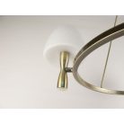 LANDLITE MW-5362/3C-S-C, antique bronze, round glass, Ceiling Lights