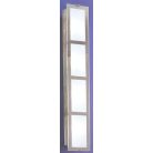 LANDLITE INGA-A04 modern fali lámpa 4xG9 40W 230V (matt króm / fehér üveg)