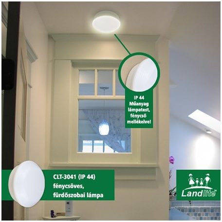 LANDLITE CLT-3041, 2xPL/G23-9W, IP44, bathroom lamp with CFL