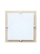 LANDLITE MELIA 23 cm  1xG9 40W 230V  wall/ceiling lamp   - wood / white glass