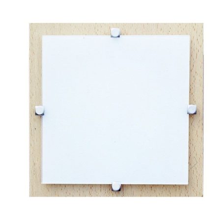LANDLITE MELIA 23 cm  1xG9 40W 230V  wall/ceiling lamp   - wood / white glass