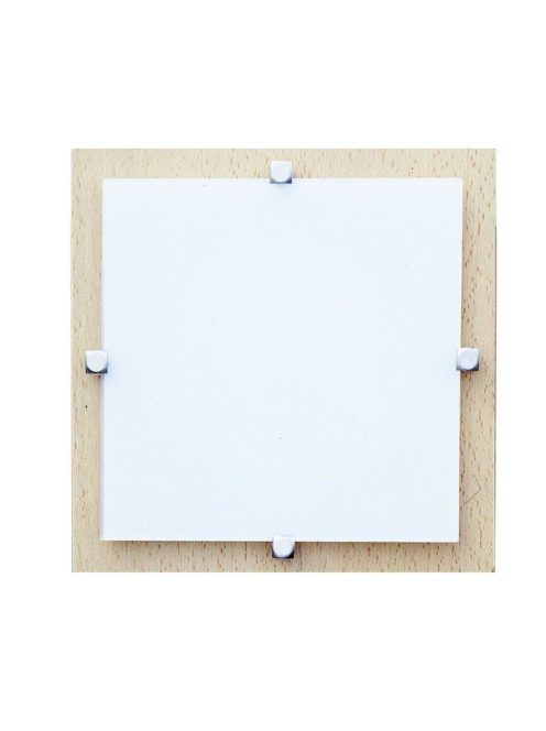 LANDLITE MELIA 23 cm  1xG9 40W 230V  wall/ceiling lamp   - wood / white glass