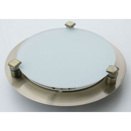 LANDLITE MELISSA D16 modern wall / ceiling lamp 1xG9 40W 230V (antique bronze / white glass)