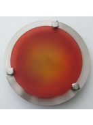 LANDLITE MELISSA D16 modern wall / ceiling lamp 1xG9 40W 230V (nickel / red glass)