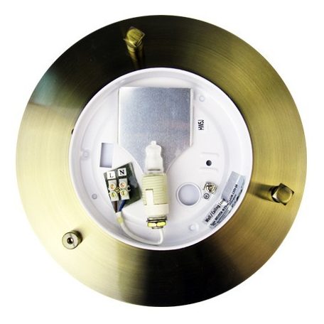 LANDLITE MELISSA D23 modern wall / ceiling lamp 1xG9 40W 230V (antique bronze / white glass)