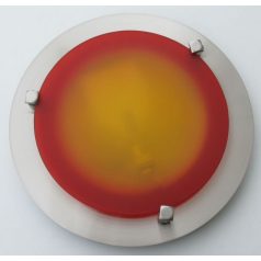   LANDLITE MELISSA D23 modern wall / ceiling lamp 1xG9 40W 230V (nickel / red glass)