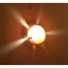 LANDLITE MELISSA D23 modern wall / ceiling lamp 1xG9 40W 230V (nickel / red glass)