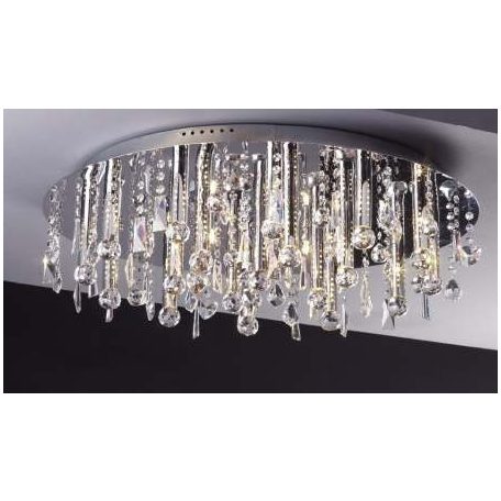 LANDLITE CASINO, MX2220/R-25, 25X10W G4 12V halogen, chrome crystal lamp